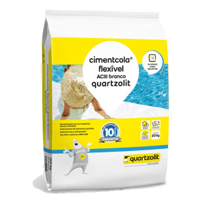Argamassa flexivel AC3 branco PL - Quartzolit